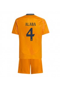 Real Madrid David Alaba #4 Babytruitje Uit tenue Kind 2024-25 Korte Mouw (+ Korte broeken)